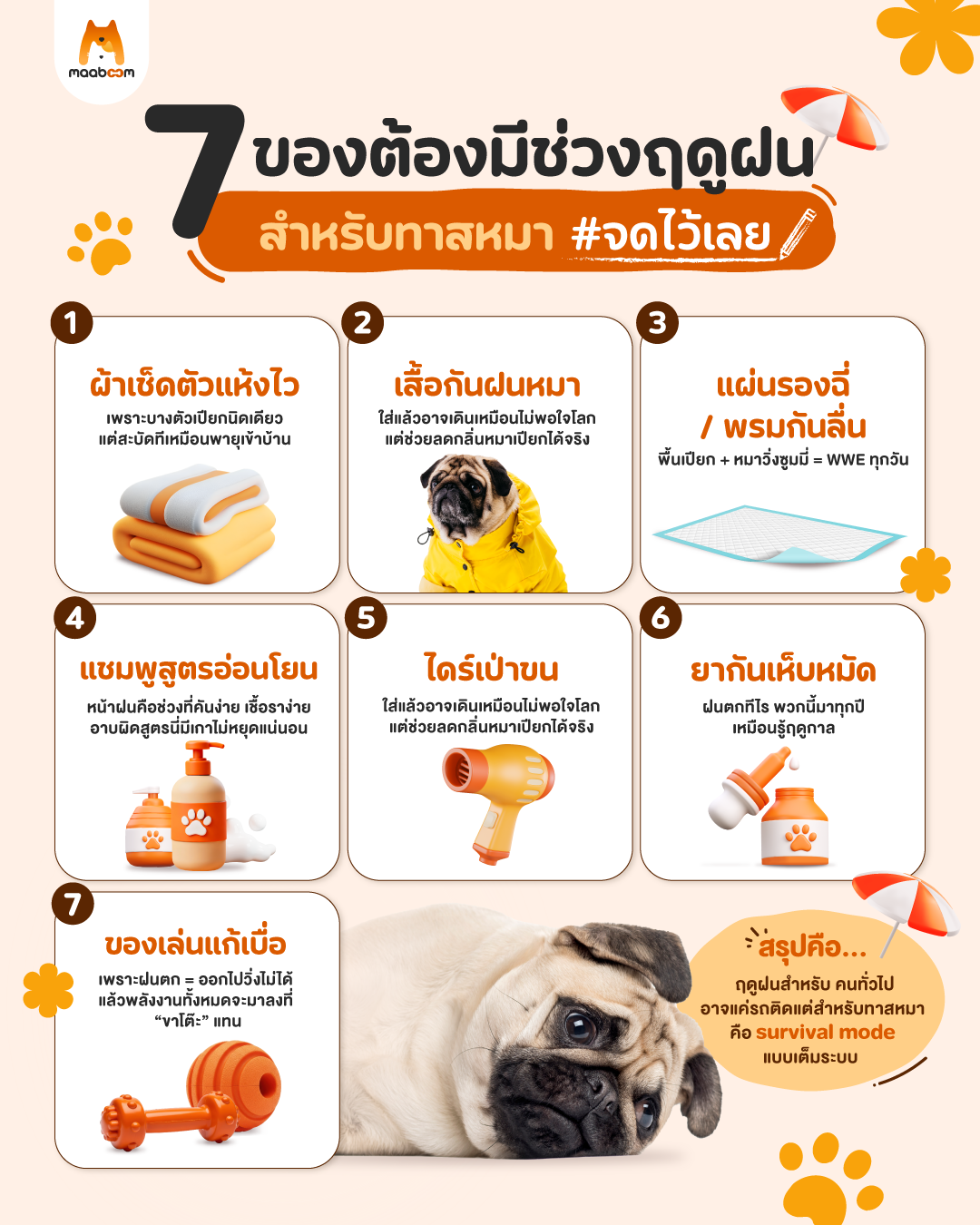 7 ของต้องมีช่วงหน้าฝน